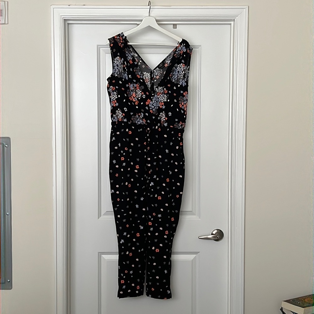 Loft Petite Floral Jumpsuit